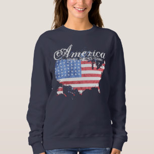 Sweatshirt America Home Sweet Home
