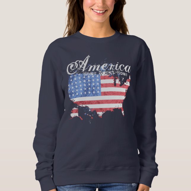 Sweatshirt America Home Sweet Home (Devant)