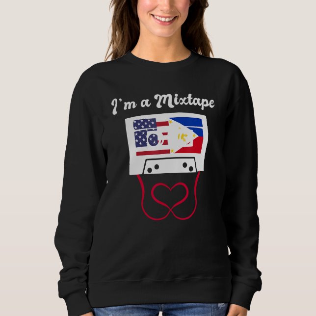 Sweatshirt America USA American Philippines Filipino Mixed DN (Devant)