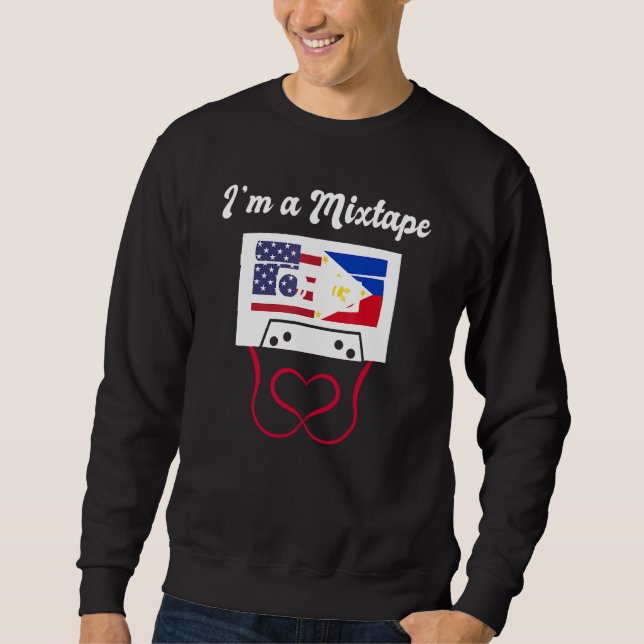 Sweatshirt America USA American Philippines Filipino Mixed DN (Devant)