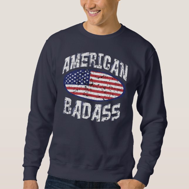 Sweatshirt Américain Badass (Devant)