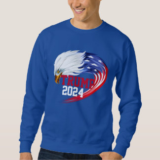 Sweatshirt américain Eagle Trump 2024