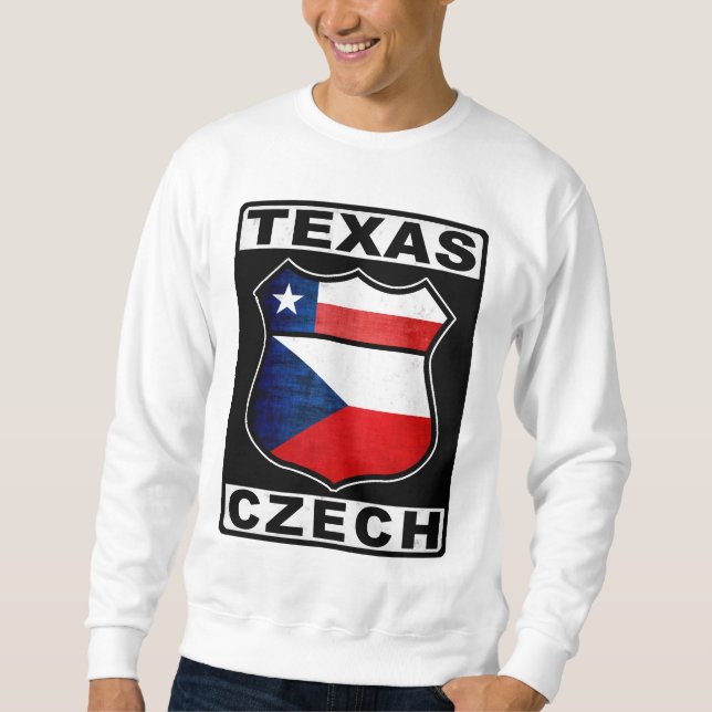 Sweatshirt Américain tchèque du Texas (Devant)