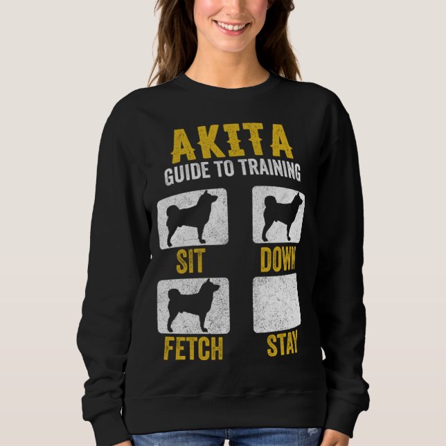 Sweatshirt American Akita Guide To Training  Dog Mom Dad (Devant)
