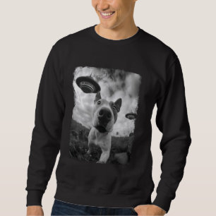 Sweatshirt American Bull Terrier Chien OVNI Alien Extraterres