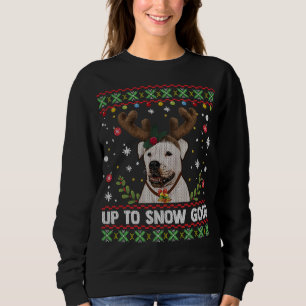 Sweatshirt American Bulldog Reindeer laide pull de Noël