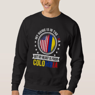 Sweatshirt American Colombian Flag