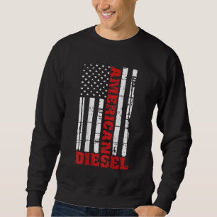 Sweatshirt American Diesel Flag Truck Turbo Brothers