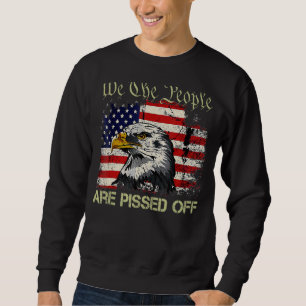 Sweatshirt American Flag Bald Eagle Nous, Les Gens, Nous Somm
