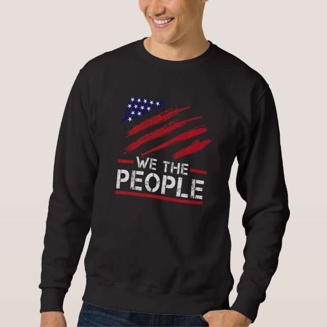 Sweatshirt American Flag Baseball Bat (Devant)