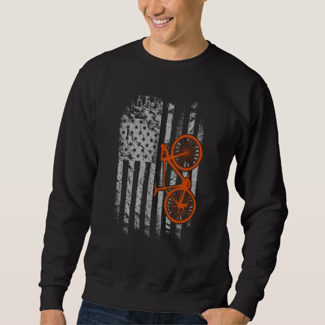 Sweatshirt American Flag Cycling (Devant)