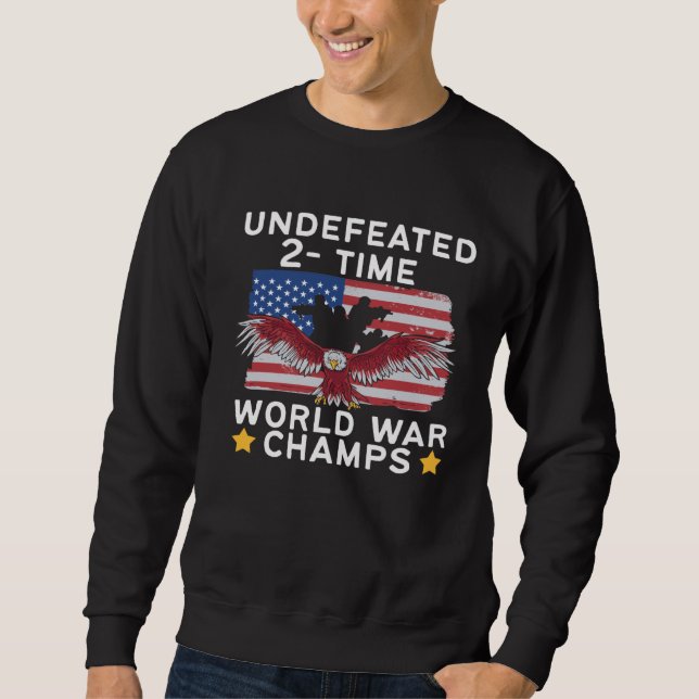 Sweatshirt American Flag Eagle World Champs (Devant)