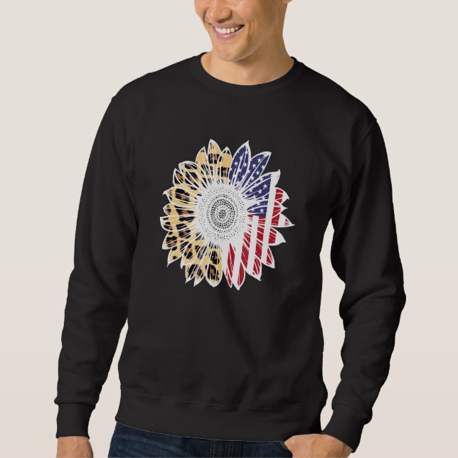 Sweatshirt American Flag Firework Directeur américain (Devant)