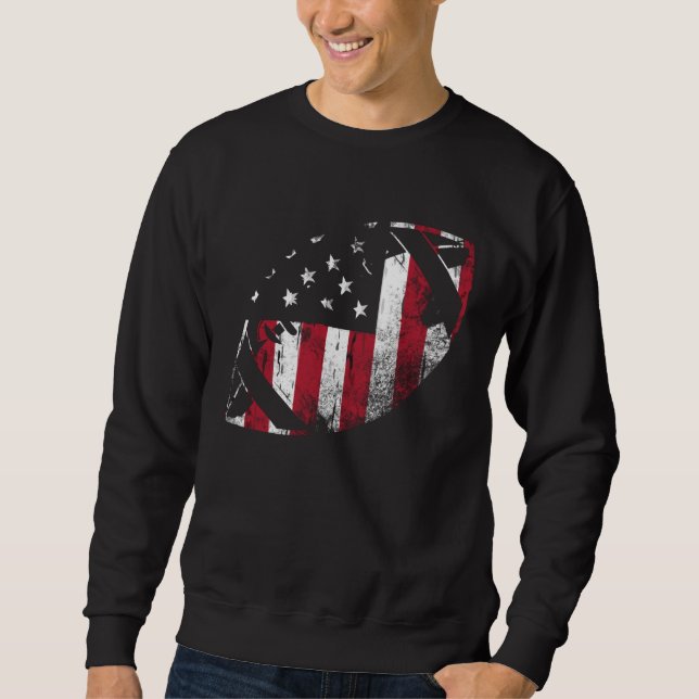 Sweatshirt American Flag Football American Football Team (Devant)