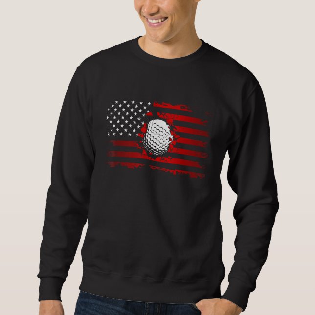 Sweatshirt American Flag Golf 1 (Devant)