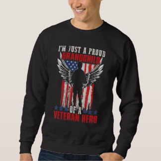 Sweatshirt American Flag Patriotic Day Veterans Day for Kids