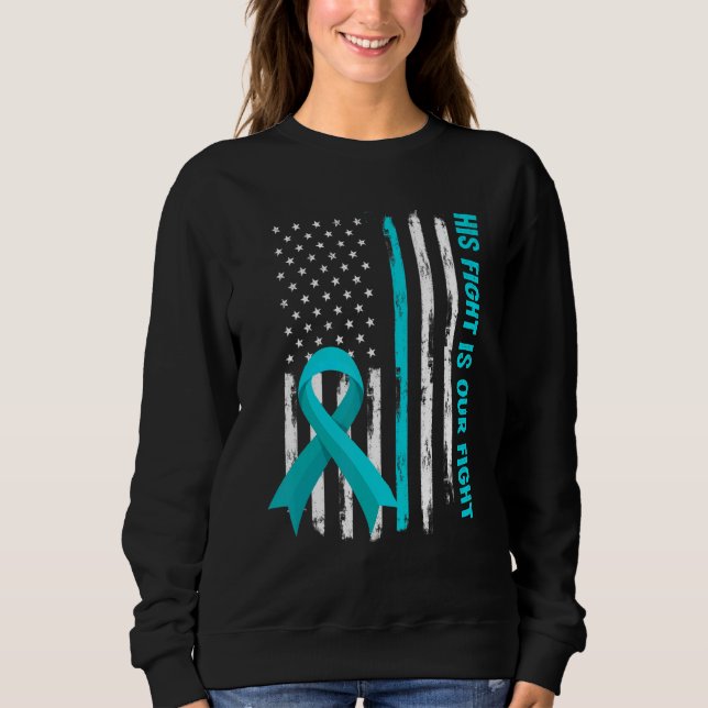 Sweatshirt American Flag Son Combat Est Mon Syndrome De Pots  (Devant)