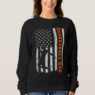 Sweatshirt American Flag Sports Vintage Meilleur papa Jamais 