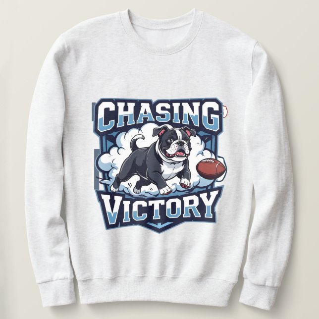 Sweatshirt American Football Chasing Victory (Design devant)