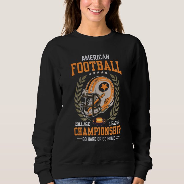 Sweatshirt American Football College League Championship Go H (Devant)