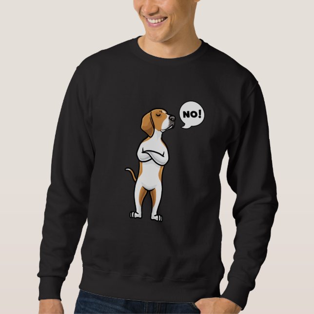 Sweatshirt American Foxhound Stubborn Dog (Devant)