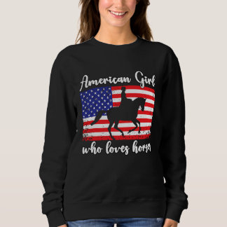 Sweatshirt American Girl who loves eventing horses rider 7