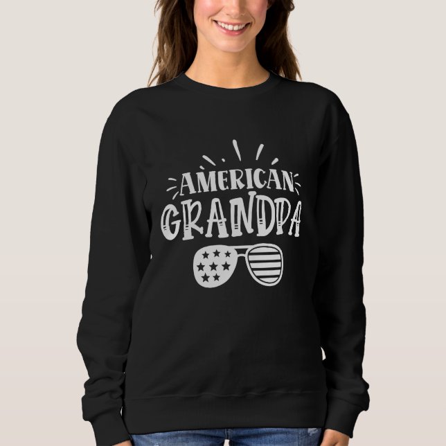 Sweatshirt American Grandpa  Grandpa (Devant)