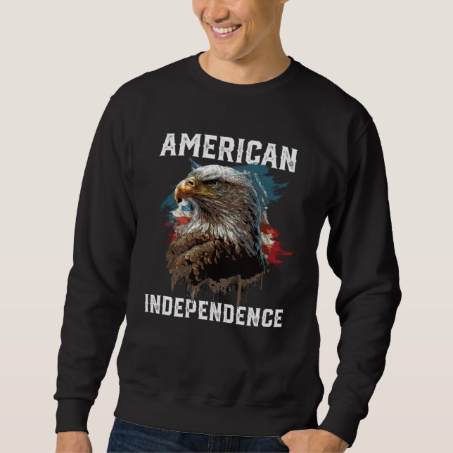 Sweatshirt American Independence American Bald Eagle 4th of J (Devant)