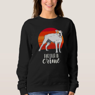 Sweatshirt American Old Southern White Bulldog Vintage 10