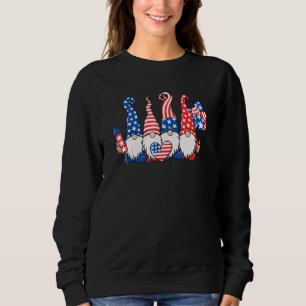 Sweatshirt American Patriotic Gnomes Usa Independence Day 4e