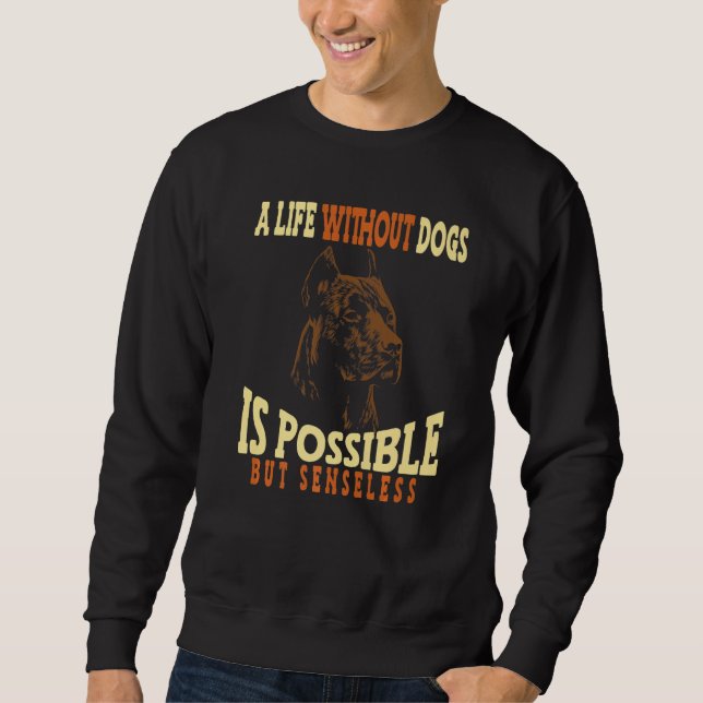 Sweatshirt American Pit Bull Terrier Dog Breed (Devant)