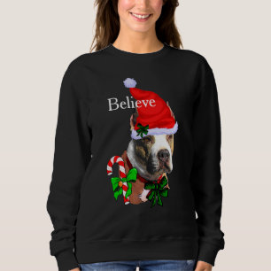 Sweatshirt American Pit Bull Terrier Noël