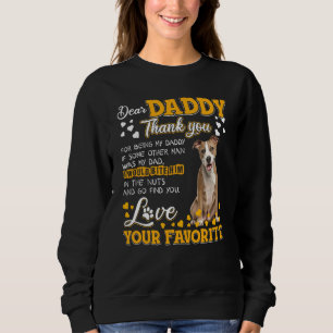 Sweatshirt American Staffy Cher Papa Merci D'Être Mon