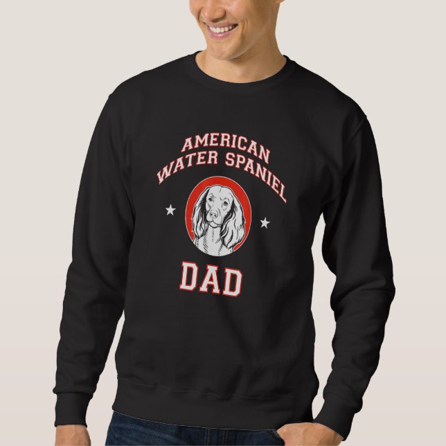 Sweatshirt American Water Spaniel Papa (Devant)