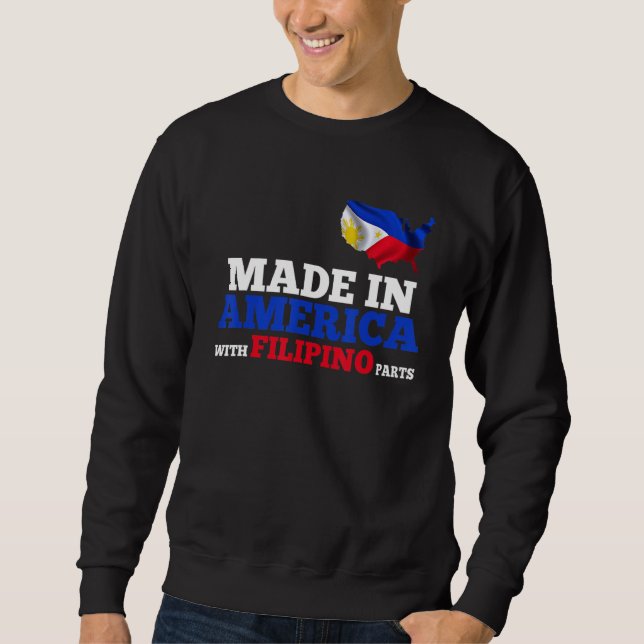 Sweatshirt American With Filipino Parts  Philippines America (Devant)