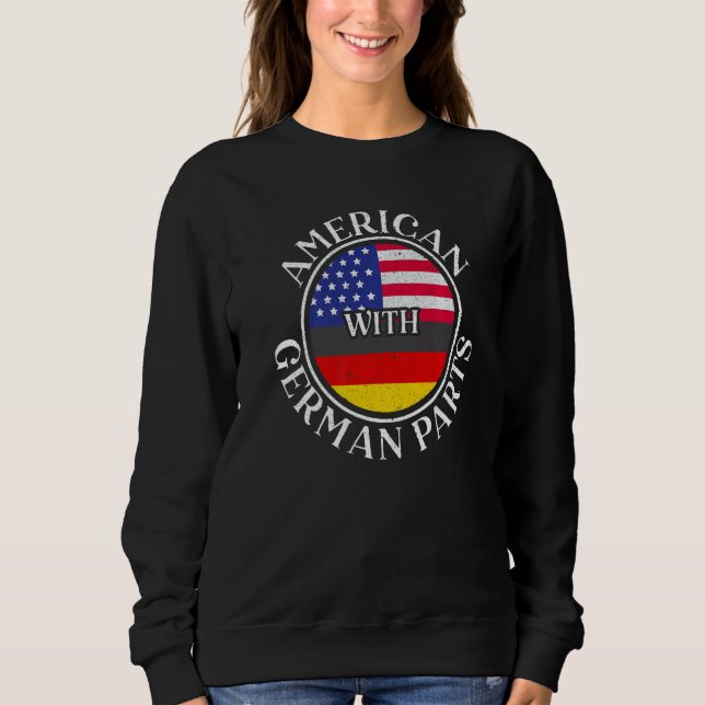 Sweatshirt American With German Part USA Germany Von Steuben  (Devant)