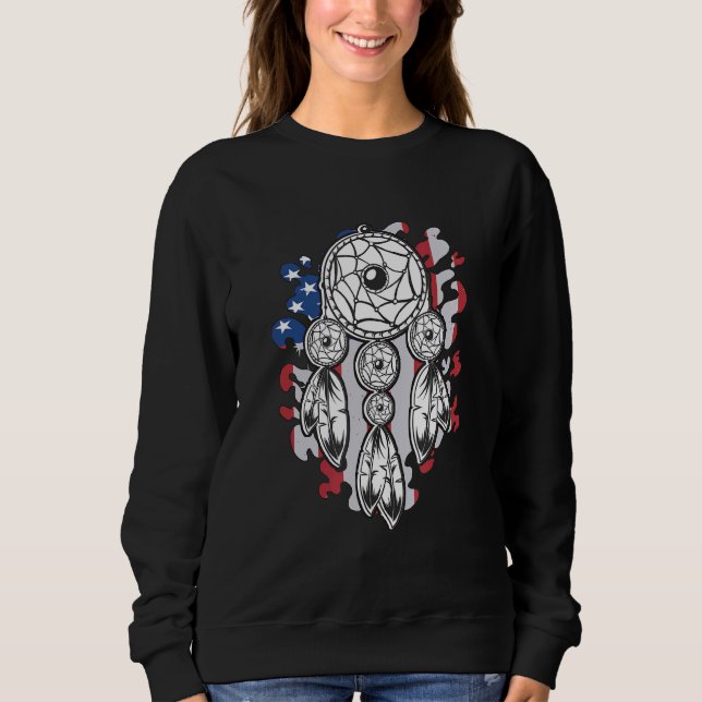 Sweatshirt Amérindien Fier Dreamcatcher (Devant)