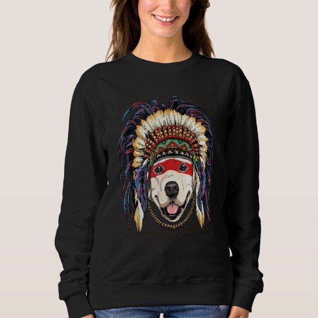 Sweatshirt Amérindien Golden Retriever Autochtone (Devant)