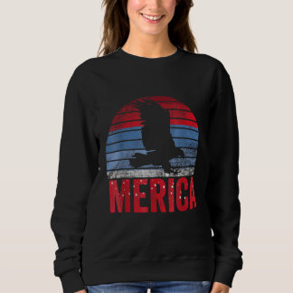 Sweatshirt Amérique 4 juillet Drapeau américain Usa Eagle Ind