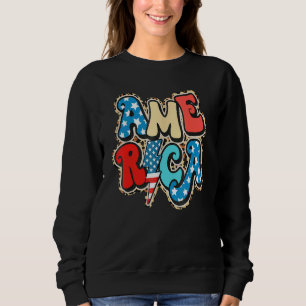 Sweatshirt Amérique 4 juillet États-Unis Drapeau américain Pa