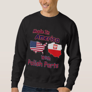 Sweatshirt Amérique avec pièces polonaises