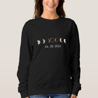 Sweatshirt Amérique Total Éclipse Solaire Phases 8 avril 2024
