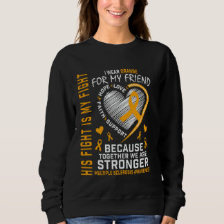 Sweatshirt Ami orange sensibilisation à la sclérose en plaque