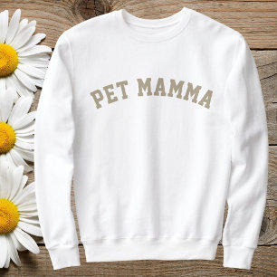 Sweatshirt Amis des animaux personnalisés Chat Maman Mignonne