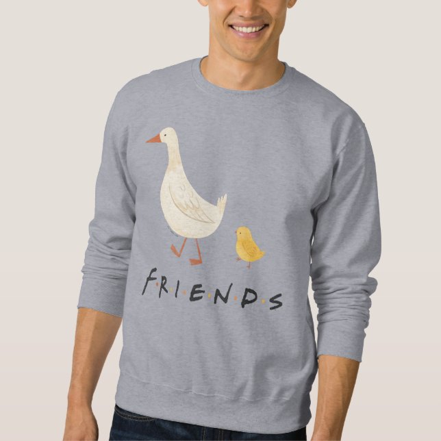 Sweatshirt AMIS™ | Le poussin et le canard (Devant)