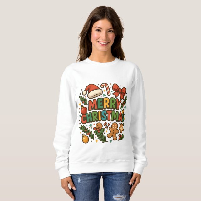 Sweatshirt AMITA | T-shirt Joyeux Noël (Devant entier)