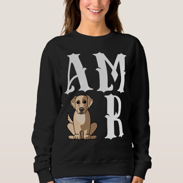 Sweatshirt Amor Love Labrador Retriever Chien Maman (Devant)