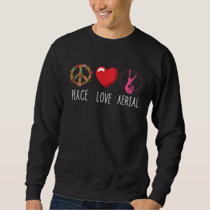 Sweatshirt Amour aérien Paix Cœur Aérien Yoga Suspendu Aérien