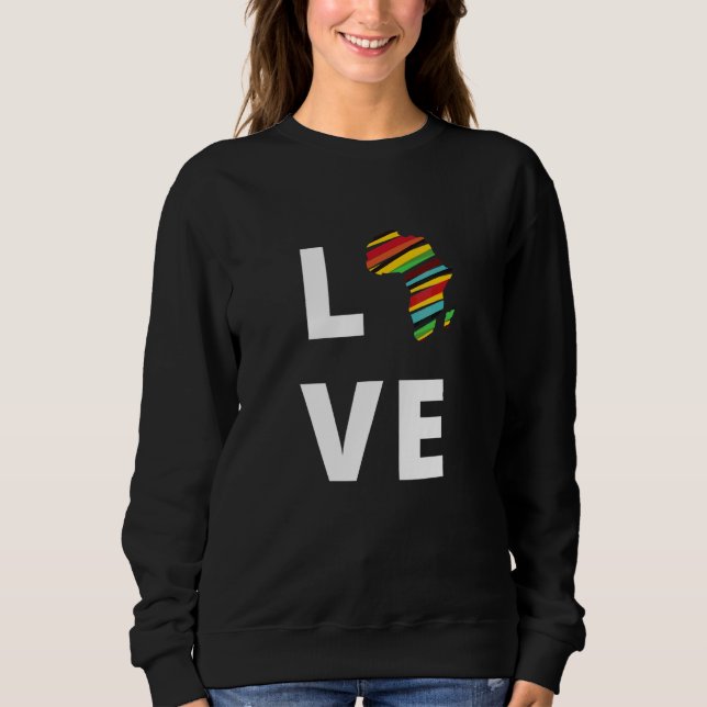 Sweatshirt Amour Afrique (Devant)