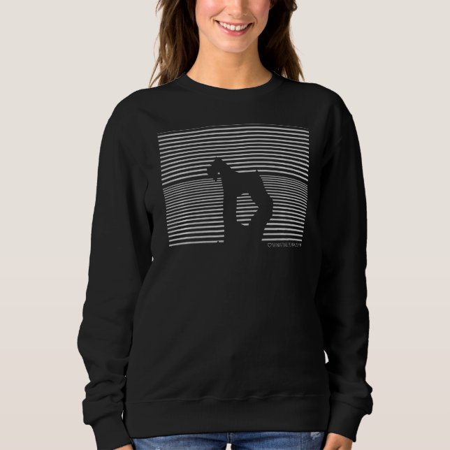 Sweatshirt Amour Chien Schnauzer Miniature (Devant)